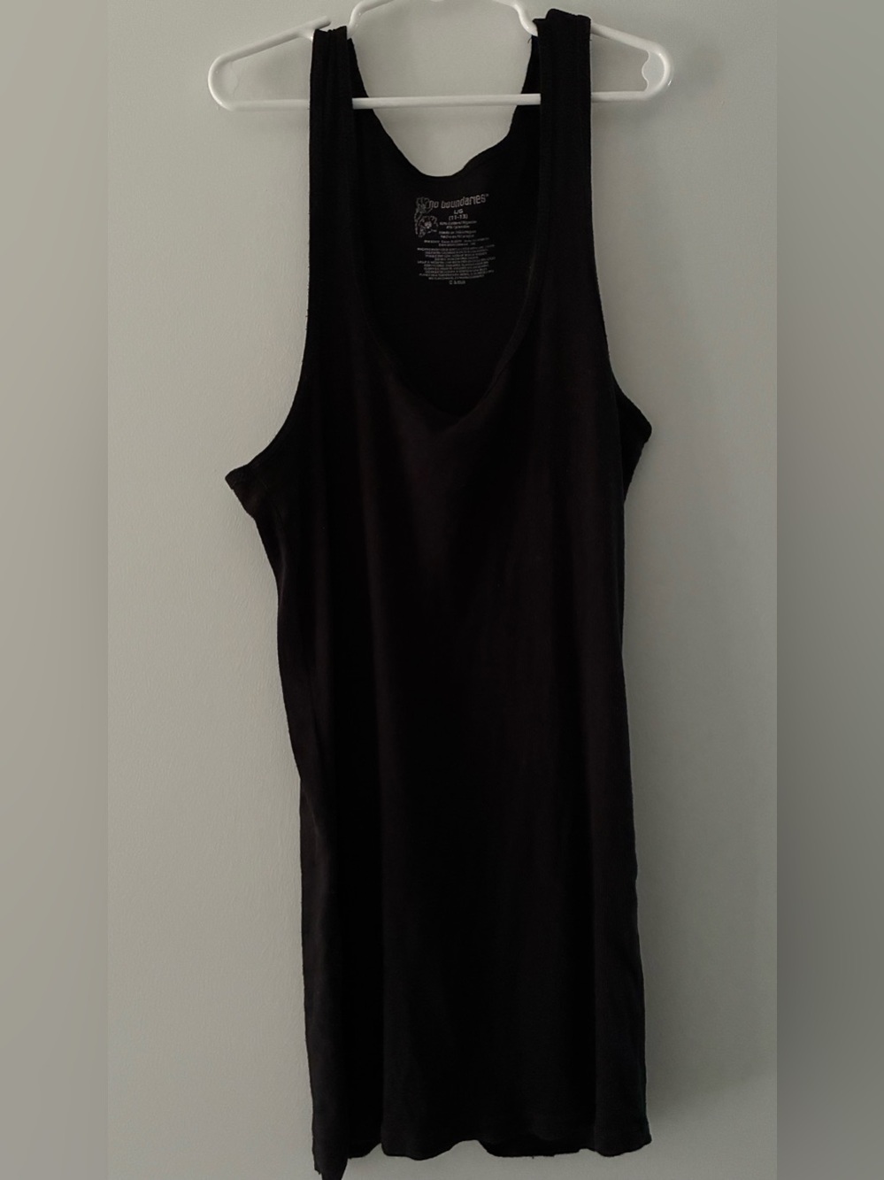 No Boundaries Black Tank Top